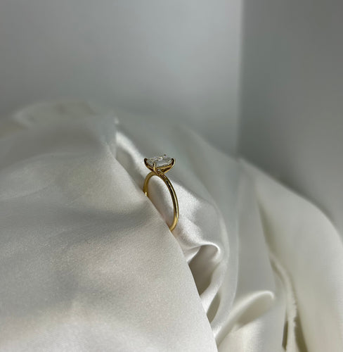 Elle Emerald Cut Engagement ring