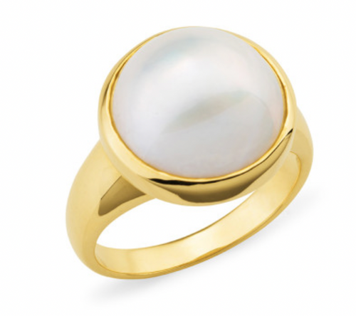 Stephanie Gold Mabe Pearl Ring