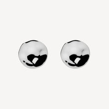 Load image into Gallery viewer, Double Beat Stud Earring Silver