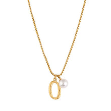 Load image into Gallery viewer, Pearl Letter Necklace