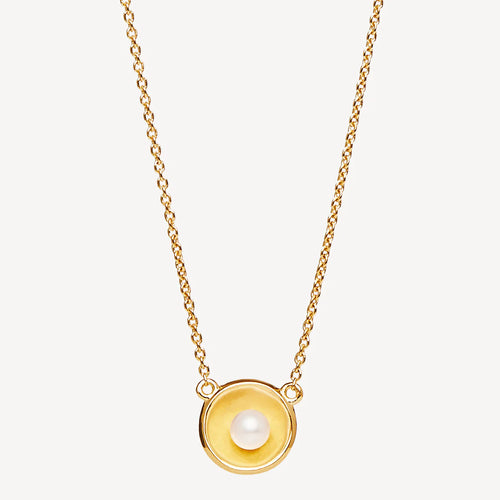 Capri Pearl Necklace Gold