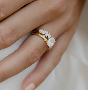 Tash oval diamond engagement ring