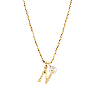 Pearl Letter Necklace