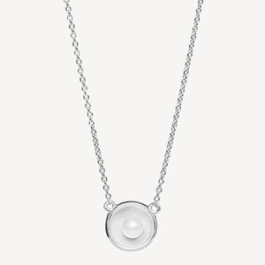 Capri Pearl Necklace Silver