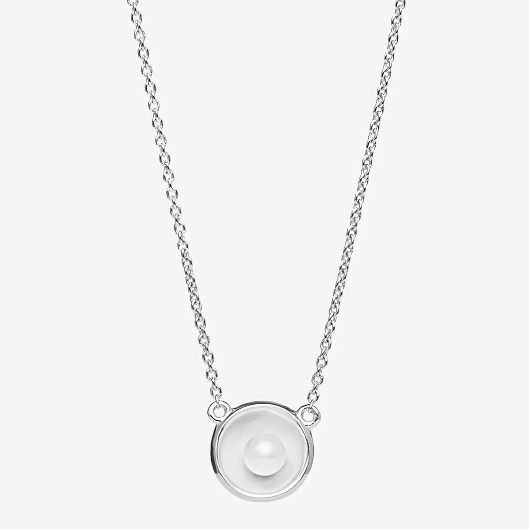 Capri Pearl Necklace Silver