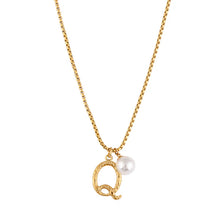 Load image into Gallery viewer, Pearl Letter Necklace