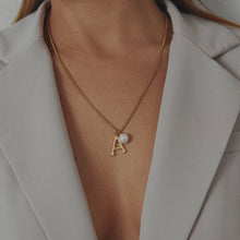 Load image into Gallery viewer, Pearl Letter Necklace