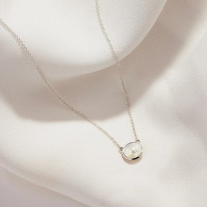 Capri Pearl Necklace Silver