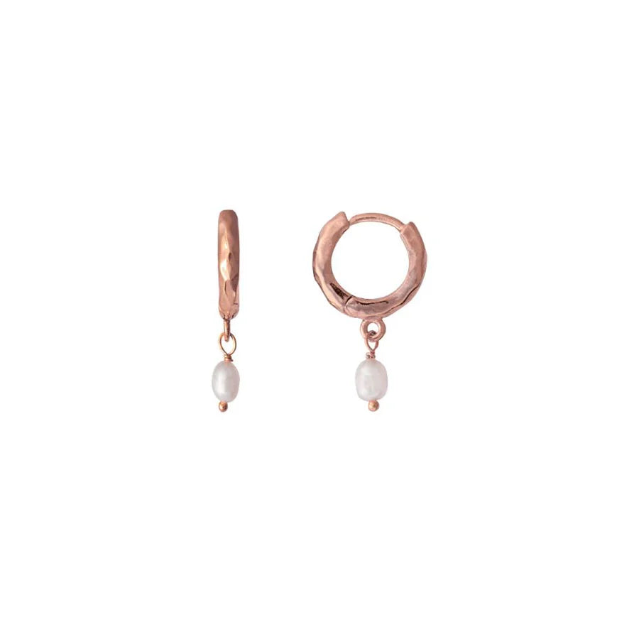 Clam Earrings Rose Gold