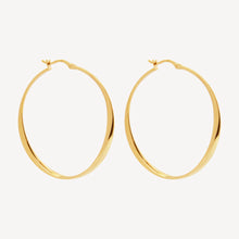 Load image into Gallery viewer, Vespa Hoop Earrings Gold