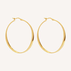 Vespa Hoop Earrings Gold