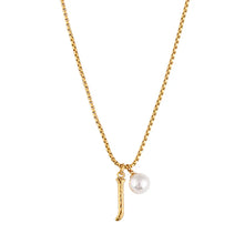 Load image into Gallery viewer, Pearl Letter Necklace