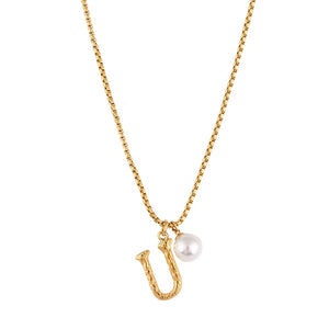 Pearl Letter Necklace