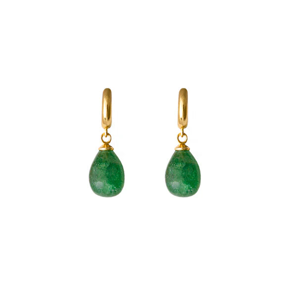 Abstract Earrings Aventurine