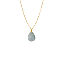 Load image into Gallery viewer, Painted Necklace Aquamarine