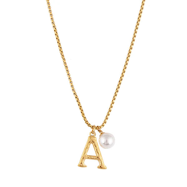 Pearl Letter Necklace