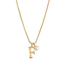 Load image into Gallery viewer, Pearl Letter Necklace