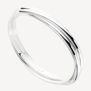 Honeysuckle Bangle Silver