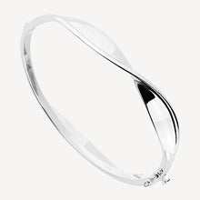 Load image into Gallery viewer, Muse Hinged Bangle Silver