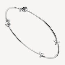 Load image into Gallery viewer, Nature’s Knot Bangle Silver (68mm)