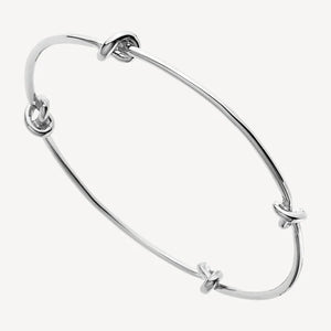 Nature’s Knot Bangle Silver (64mm)