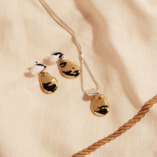 Load image into Gallery viewer, Double Pebblet Two-Tone Necklace