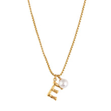 Load image into Gallery viewer, Pearl Letter Necklace