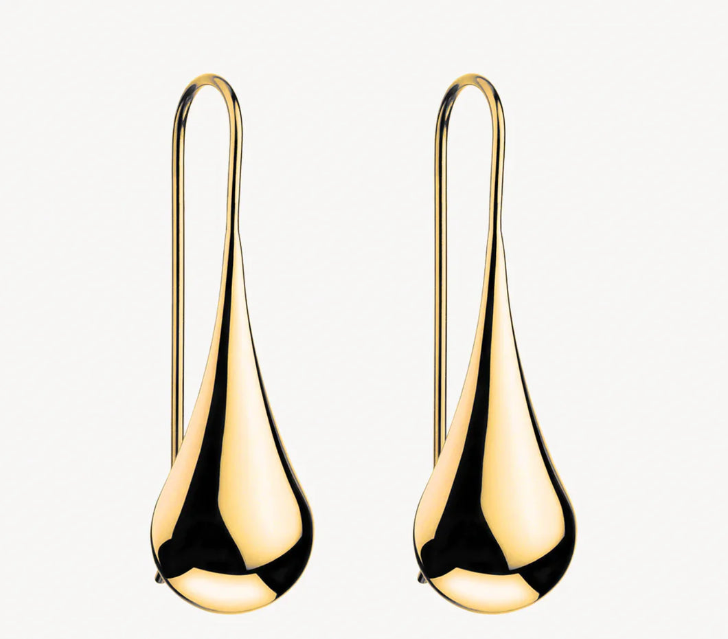 Weeping Woman Earrings Gold