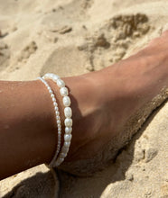 Load image into Gallery viewer, Rice pearl anklet gold