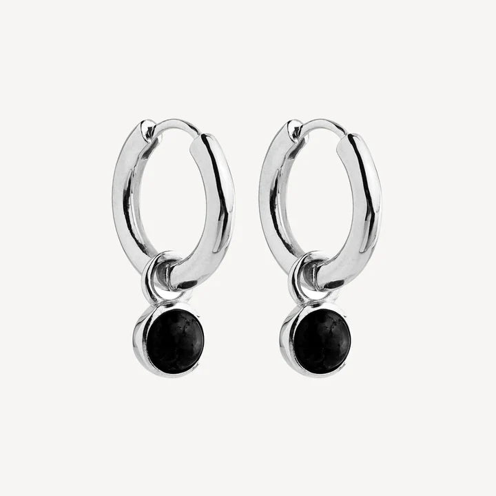 Heavenly Onyx Earring Silver