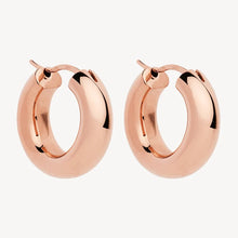 Load image into Gallery viewer, Cocoon Hoop Earring Rose Gold