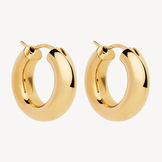 Cocoon Hoop Earring Gold