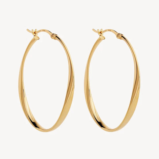 Cinta Large Hoop Earring Gold