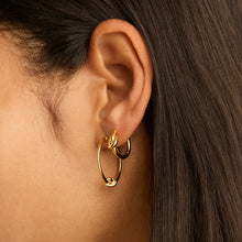 Load image into Gallery viewer, Nature’s Knot Hoop Earring Gold