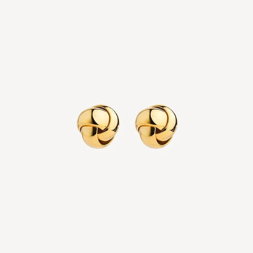 Floret Stud Earrings Gold