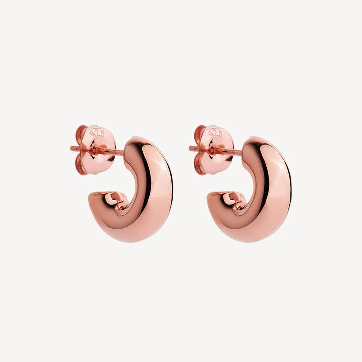 Moonbow Stud Earrings Rose Gold