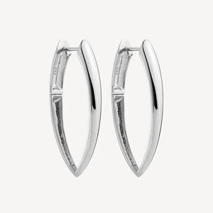 Topiary Hoop Earrings Silver