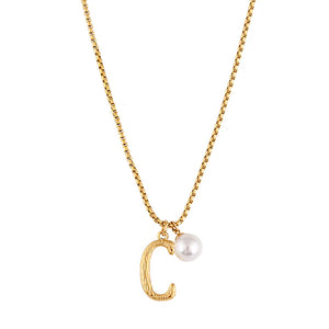 Pearl Letter Necklace