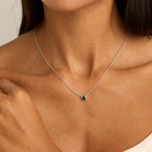 Heavenly Onyx Necklace Silver