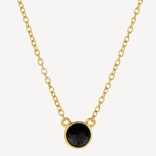 Load image into Gallery viewer, Heavenly Onyx Necklace Gold