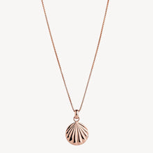 Load image into Gallery viewer, Seashell Pendant Necklace Rose Gold