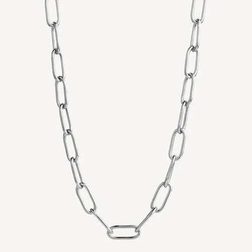 Vista Large Link Necklace Silver