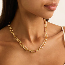 Load image into Gallery viewer, Vista Large Link Necklace Gold