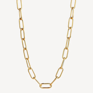 Vista Large Link Necklace Gold