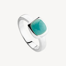 Load image into Gallery viewer, Aura Silver Amazonite Ring