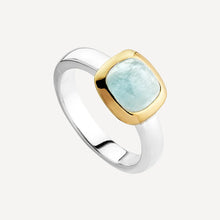 Load image into Gallery viewer, Aura Two-tone Aquamarine Ring