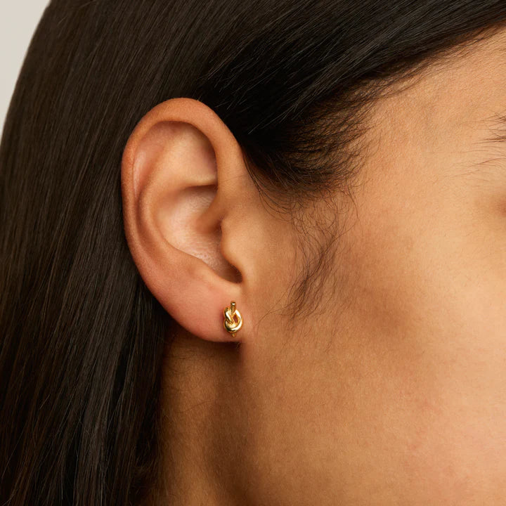 Nature’s Knot Stud Earrings Gold