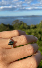 Load image into Gallery viewer, SKYE - kite shaped Parti Sapphire and Diamond ring