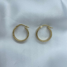 Load image into Gallery viewer, 9ct &amp; silver filled hoops small