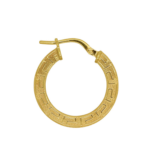 Gold Aztec Hoops Med size